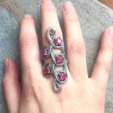 Elegant 925 Sterling Silver Natural Ruby Ring, perfect July birthstone gift symbolizing passion and nobility for any occasion.
