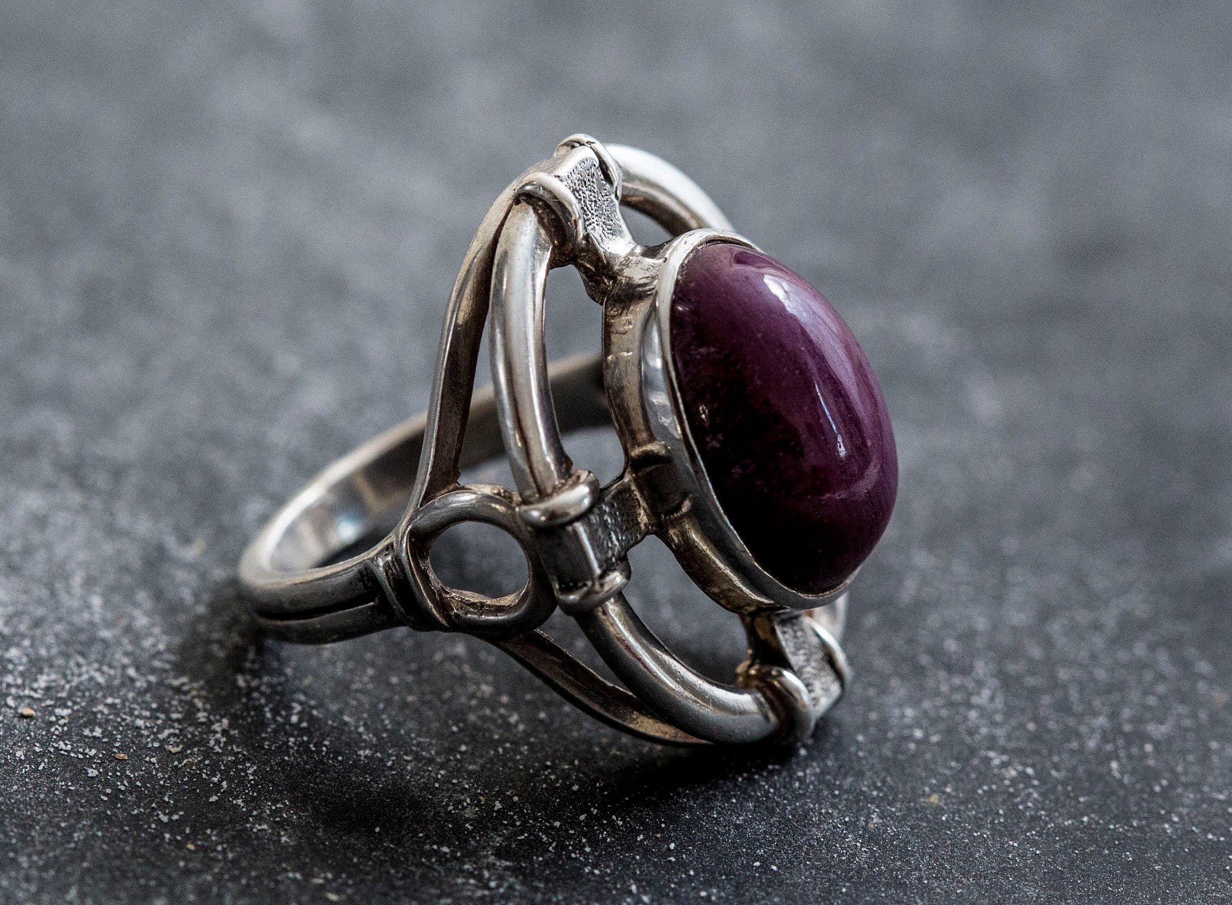 Stunning 925 Sterling Silver ring showcasing a natural oval ruby, a timeless gift for July birthdays and cherished moments.