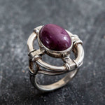 Natural Ruby Ring made in 925 Sterling Silver with Oval Natural Red Ruby in Bezel setting, July Birthstone gift idea, symbolizes nobility, purity, and passion, ideal for everyday wear and perfect for birthday gifting and special occasions.