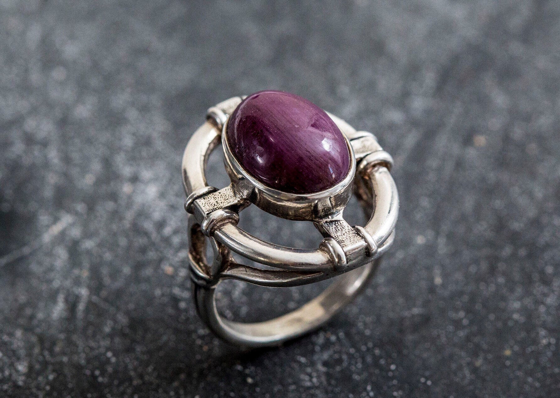 Natural Ruby Ring made in 925 Sterling Silver with Oval Natural Red Ruby in Bezel setting, July Birthstone gift idea, symbolizes nobility, purity, and passion, ideal for everyday wear and perfect for birthday gifting and special occasions.
