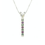 Natural Emerald Pendant made in 925 Sterling Silver with Round Natural Green Emerald in Channel-Set setting, May Birthstone gift idea, symbolizes growth, harmony, and deep emotional healing, ideal for everyday wear and perfect for birthday gifting and special occasions.