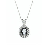 Victorian Cameo Necklace - Lady Antique Pendant - Roman Silver Necklace