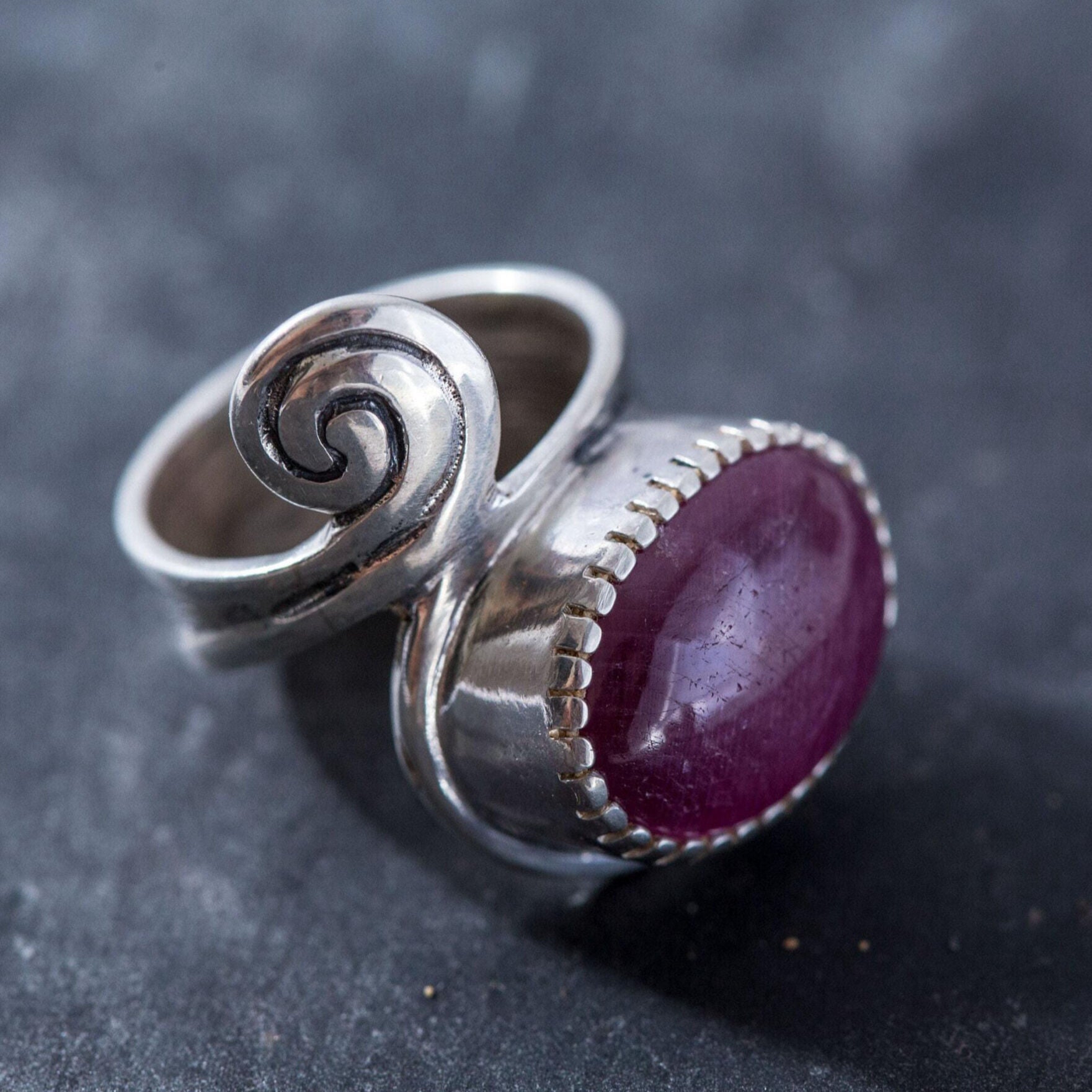 Chic 925 Sterling Silver Ring with a stunning Oval Natural Red Ruby, ideal for daily wear and meaningful gifts.