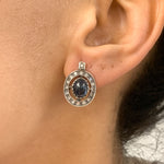 Elegant Natural Sapphire Earrings in 925 Sterling Silver, perfect for September birthdays and everyday elegance.