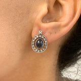 Elegant Natural Sapphire Earrings in 925 Sterling Silver, perfect for September birthdays and everyday elegance.
