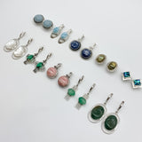 Rare Offer - Unique Gemstone Earrings, Statement Earrings, Large Stone Earrings, Heavy Earrings, Heirloom Silver Earrings