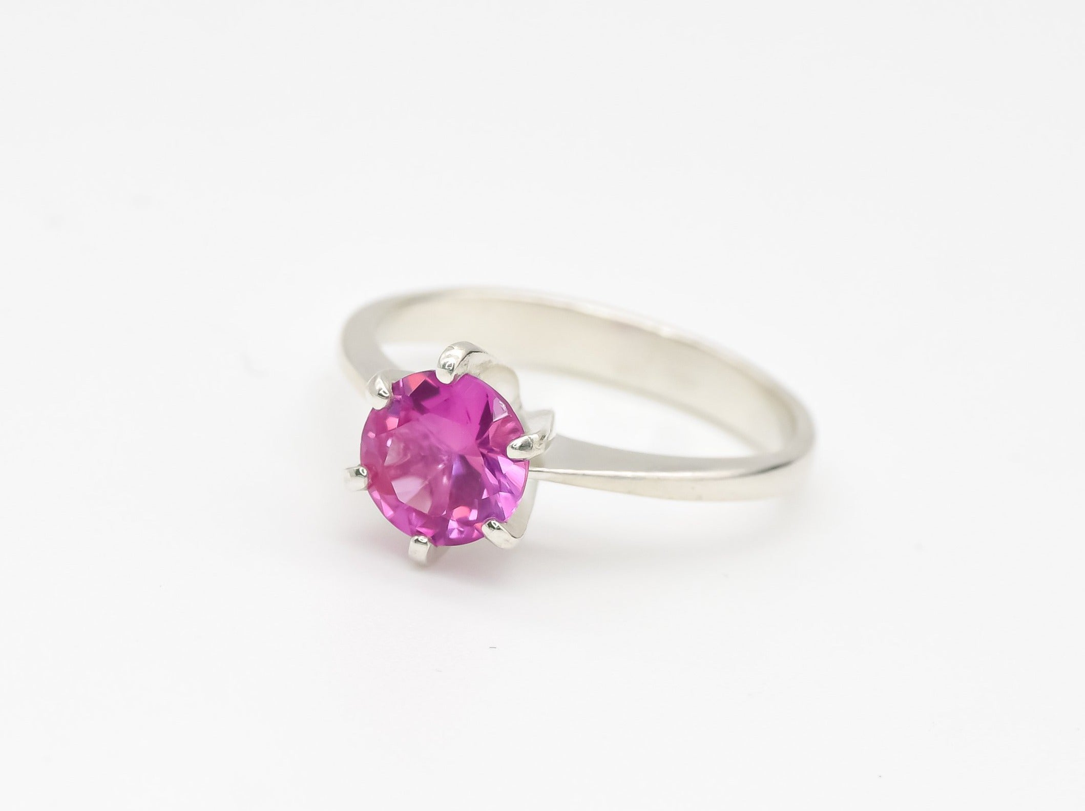 Alexandrite Ring - Pink Promise Ring - Solitaire Alexandrite Ring ...