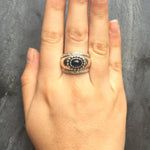 Bezel Ring, Sapphire Ring, Natural Sapphire, Antique Ring, September Birthstone, Blue Sapphire Ring, Vintage Ring, Blue Ring, Sapphire