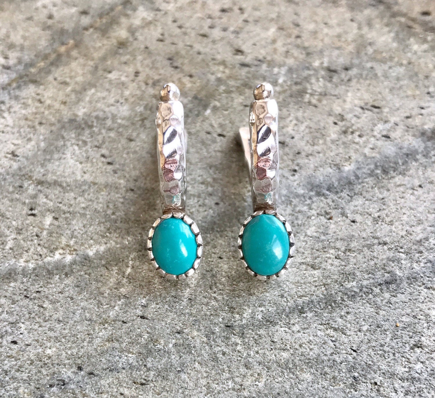 Turquoise Earrings, Natural Turquoise, December Birthstone, Sleeping Beauty, Real Turquoise, Solid Silver, Turquoise, Silver Earrings