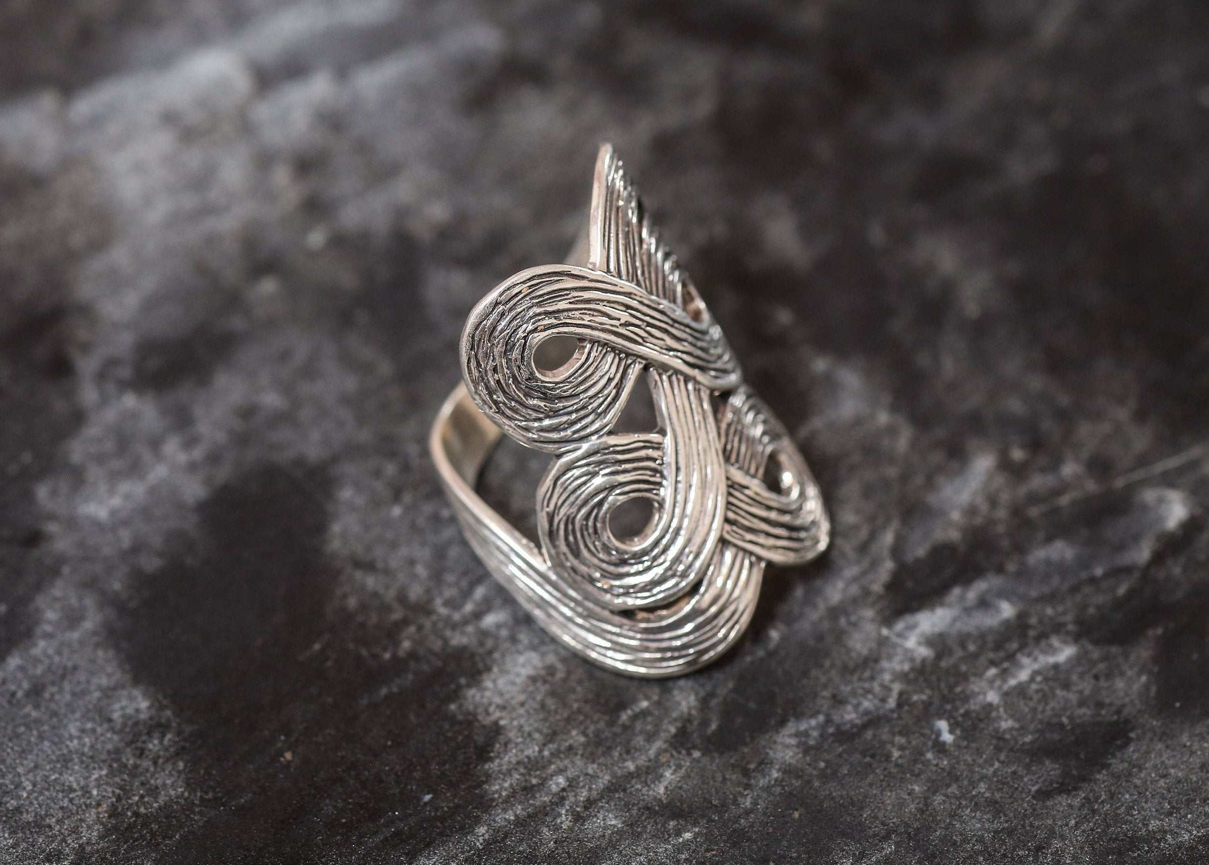 Silver Designer Ring, Infinity Ring, Solid Silver Ring, Statement Ring, Unique Silver Ring, Infinite Ring, Art Ring, Sterling Silver Ring