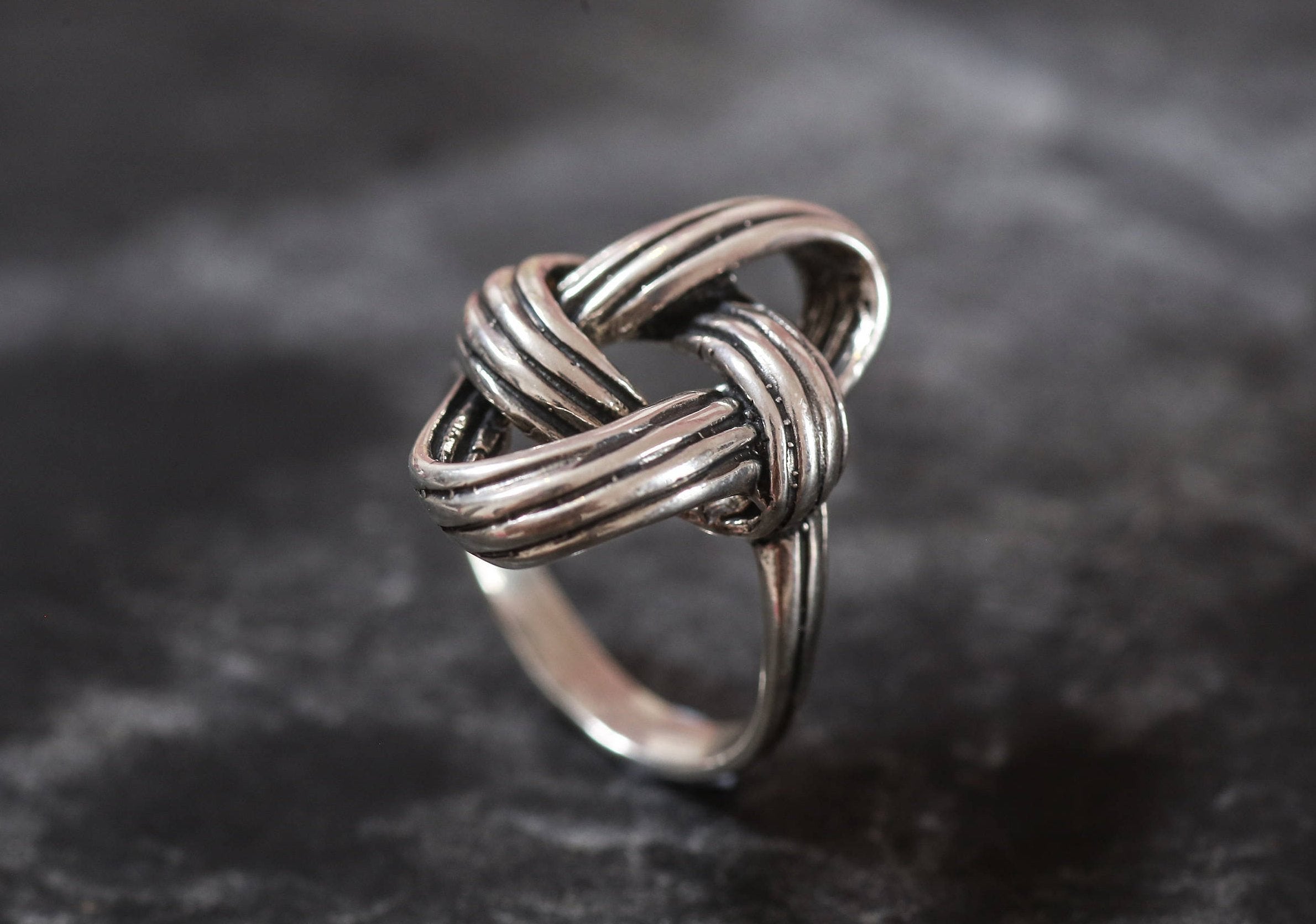 Knot Ring, Solid Silver Ring, Unique Silver Ring, Statement Silver Ring, Plonter Ring, Maze Ring, Silver Ring, 925 Sterling Ring, Art Ring