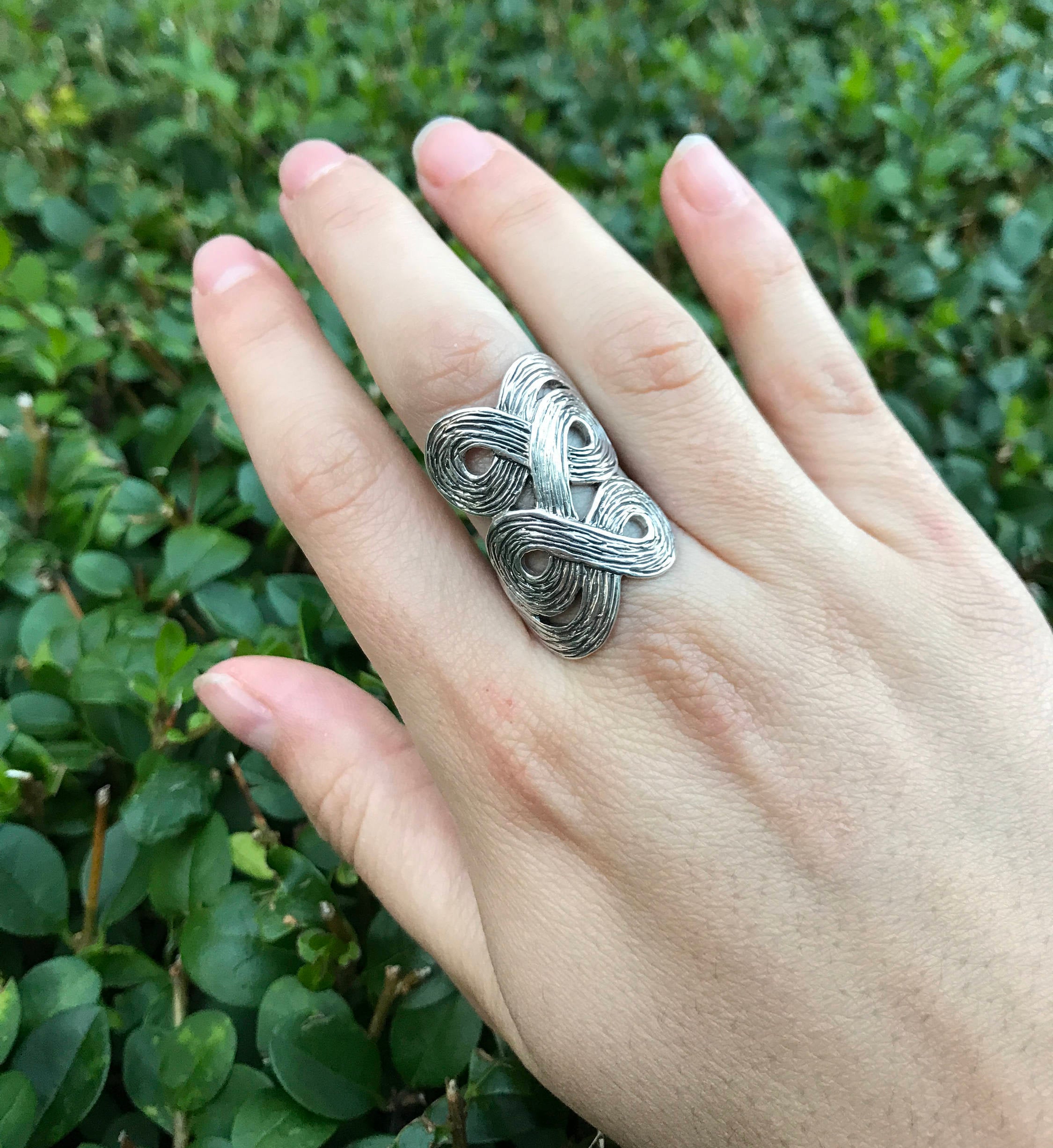 Silver Designer Ring, Infinity Ring, Solid Silver Ring, Statement Ring, Unique Silver Ring, Infinite Ring, Art Ring, Sterling Silver Ring