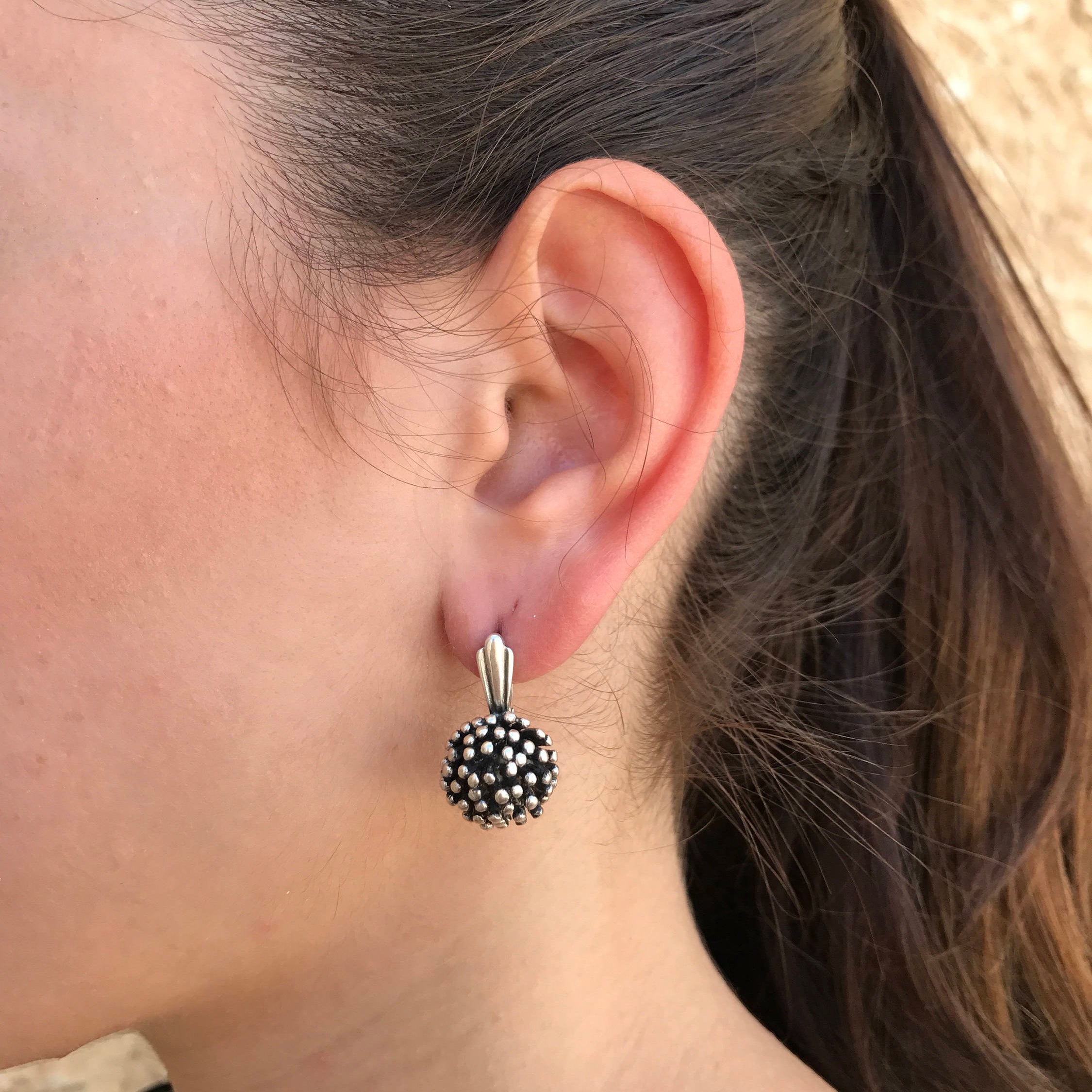 Vintage Silver Studs, Statement Earrings, Silver Earrings, Ball Earrings, Solid Silver Earrings, Sterling Earrings, Unique Silver Earrings