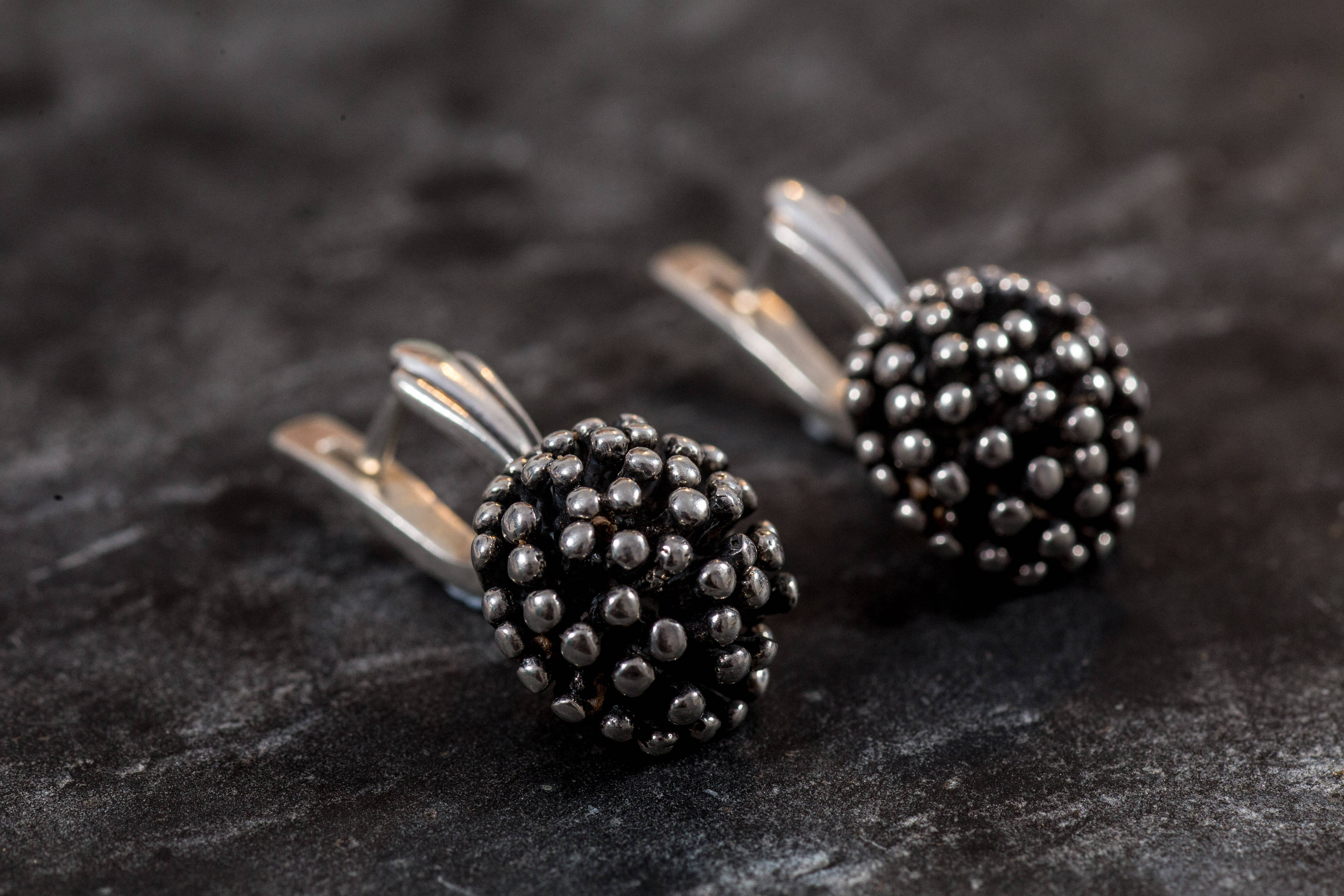 Vintage Silver Studs, Statement Earrings, Silver Earrings, Ball Earrings, Solid Silver Earrings, Sterling Earrings, Unique Silver Earrings