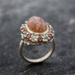 Victorian Pink Ring, Pink Tourmaline Ring, Natural Tourmaline, Vintage Rings, Pink Ring, October Birthstone, Solid Silver Ring, Tourmaline
