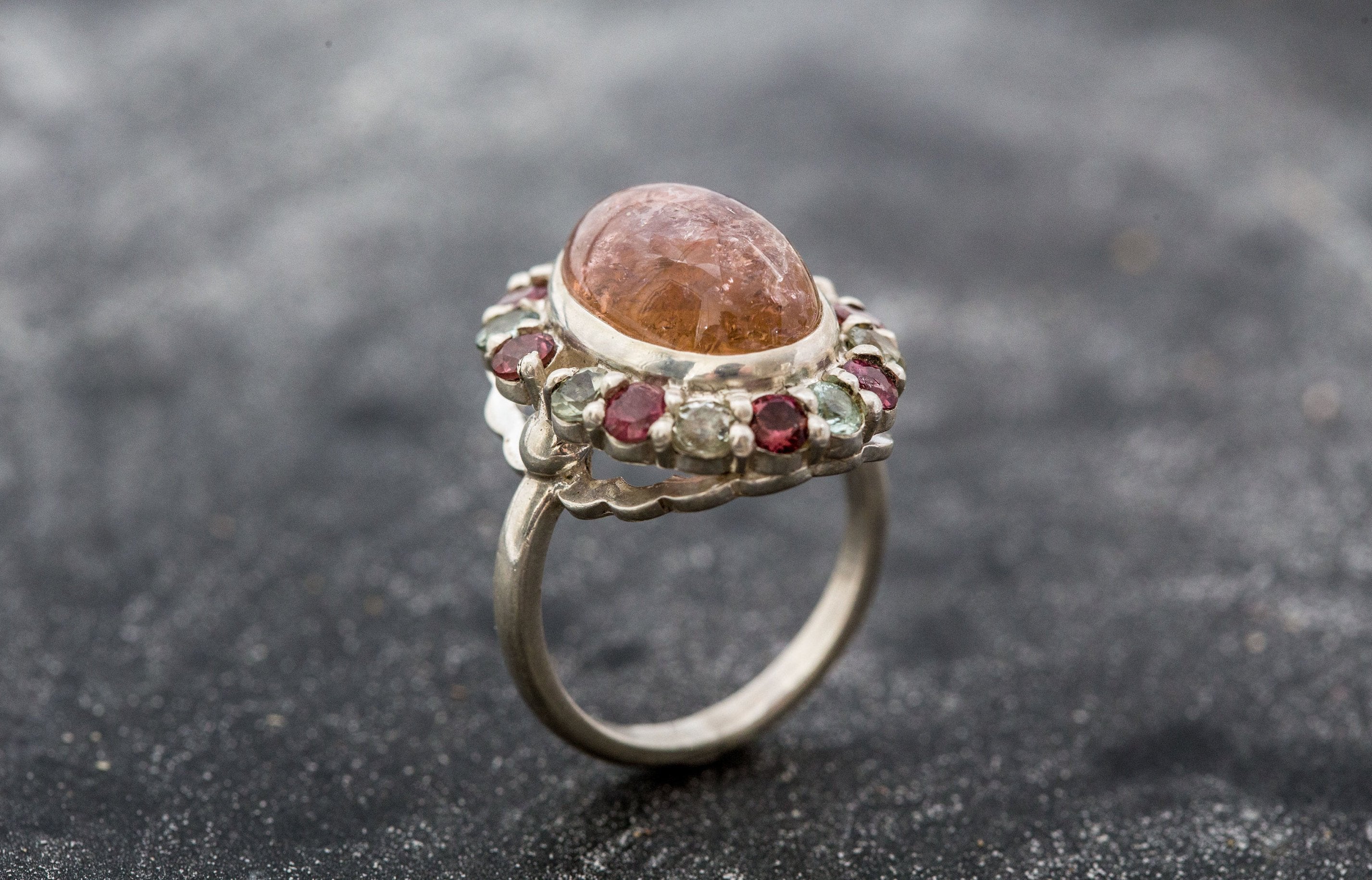 Tourmaline Ring, Healing deals Stones, October Birthstone, Vintage Rings, Mothers Birthstones, Natural Tourmaline, Solid Silver Ring, Tourmaline