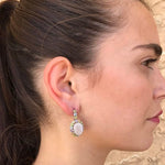 Amethyst Earrings, Natural Amethyst Earrings, Pink Tourmaline Earrings, Peridot Earrings, Princess Di Earrings, Silver Earrings, Amethyst