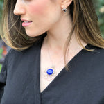 Artistic Blue Pendant, Lapis Pendant, Lapis Lazuli, Natural Lapis, December Birthstone, Vintage Pendant, Blue Pendant, Silver Pendant, Lapis