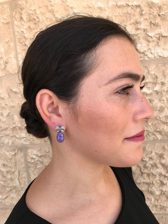 Ribbon Earrings, Rose quartz Earrings, Natural Rose Quartz, January Birthstone, Unique Earrings, Pink Earrings, Silver Earrings, Rose Quartz