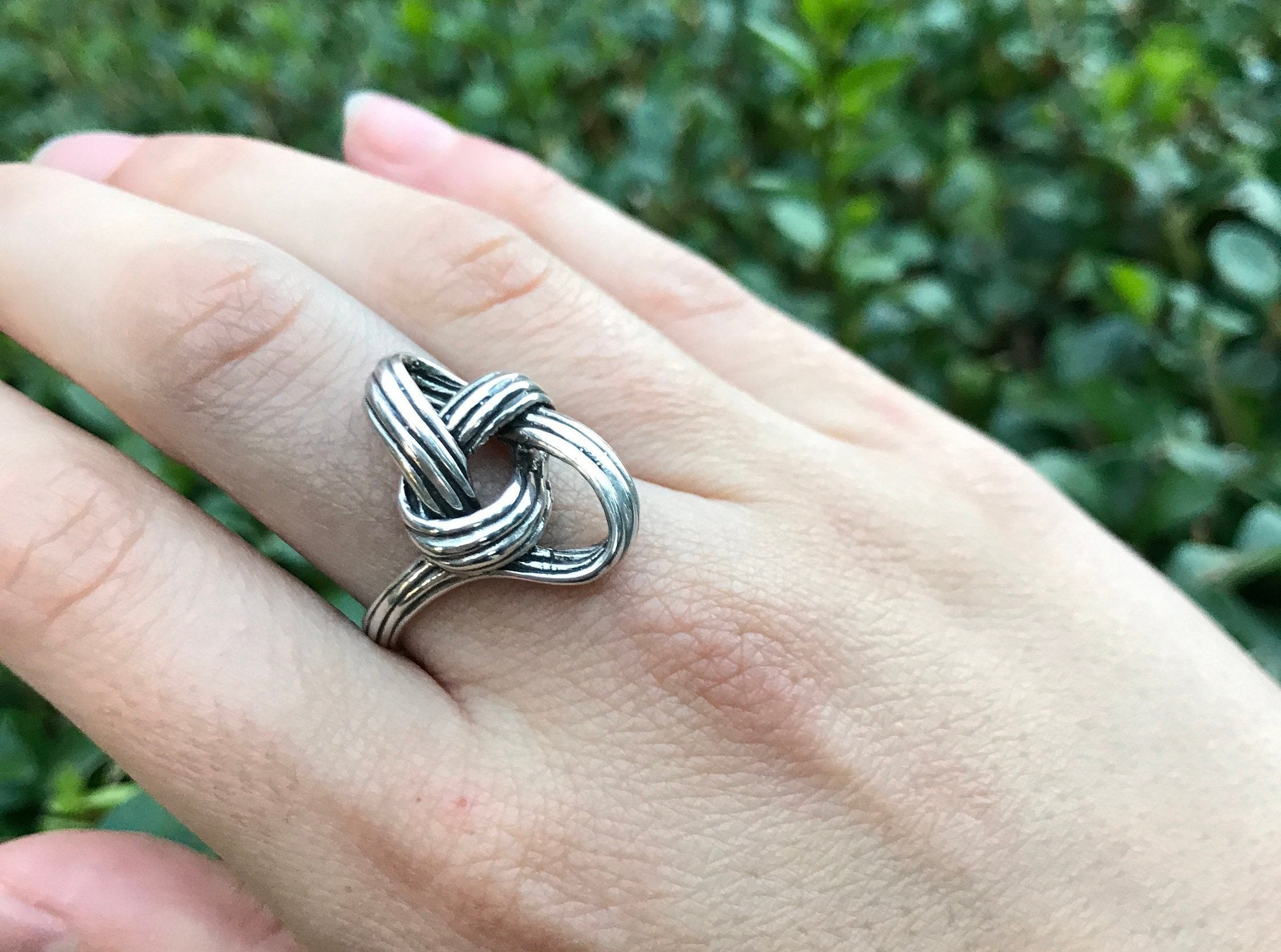 Knot Ring, Solid Silver Ring, Unique Silver Ring, Statement Silver Ring, Plonter Ring, Maze Ring, Silver Ring, 925 Sterling Ring, Art Ring