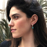 Turquoise Earrings, Natural Turquoise, December Birthstone, Sleeping Beauty, Real Turquoise, Solid Silver, Turquoise, Silver Earrings