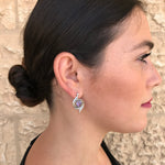 Chrysoprase Earrings, Natural Chrysoprase, Australian Chrysoprase, Vintage Earrings, May Birthstone, Real Chrysoprase, Solid Silver