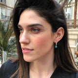 Turquoise Earrings, Natural Turquoise, December Birthstone, Sleeping Beauty, Real Turquoise, Solid Silver, Turquoise, Silver Earrings