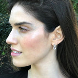 Garnet Earrings, Garnet Studs, January Birthstone, Red Earrings, Red Vintage Studs, January Earrings, Vintage Earrings, 925 Silver Earrings