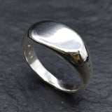 Silver Signet Ring, Signet Ring, Smooth Signet Ring, Oval Signet Ring, Unisex Ring, Minimal Ring, Silver Ring, Solid Silver Ring, 925 Silver