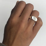 Silver Signet Ring, Signet Ring, Smooth Signet Ring, Oval Signet Ring, Unisex Ring, Minimal Ring, Silver Ring, Solid Silver Ring, 925 Silver